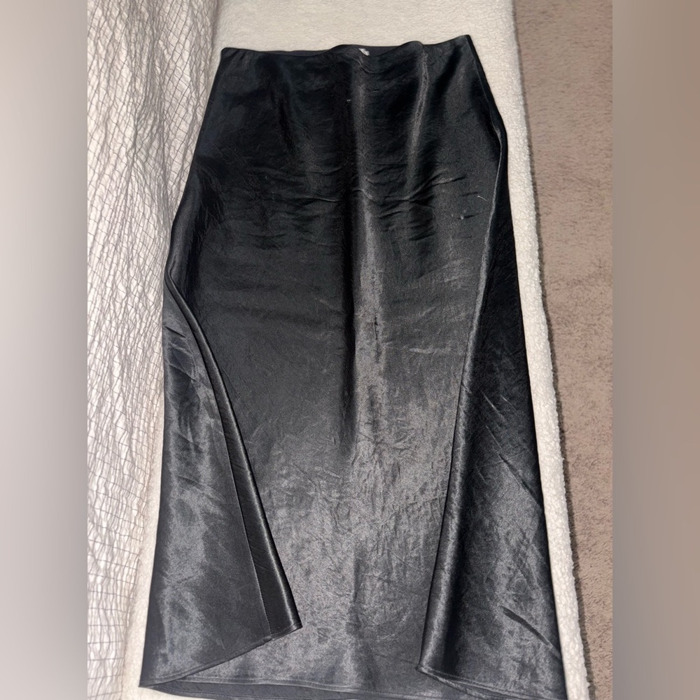 Aritzia Black Silk Skirt size 2